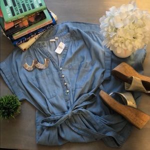 NWT GAP TENCEL Shirt Dress